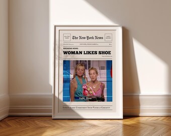 Sex and the City-print | Woman Likes Shoe, Carrie Bradshaw (digitale download)