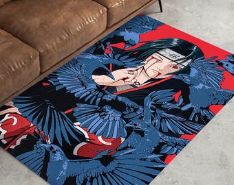 Japanese Anime Manga Characters Rug, Anime Rug, Kawaii Rug, Khype Rugs, Anime Decor, Funky Rug, Anime Merch, Cartoon Rugs, Cool Rugs