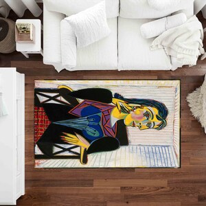 Pablo Picasso, Pablo Picasso Rug, Portrait of Dora Maar Rug, Portrait ...