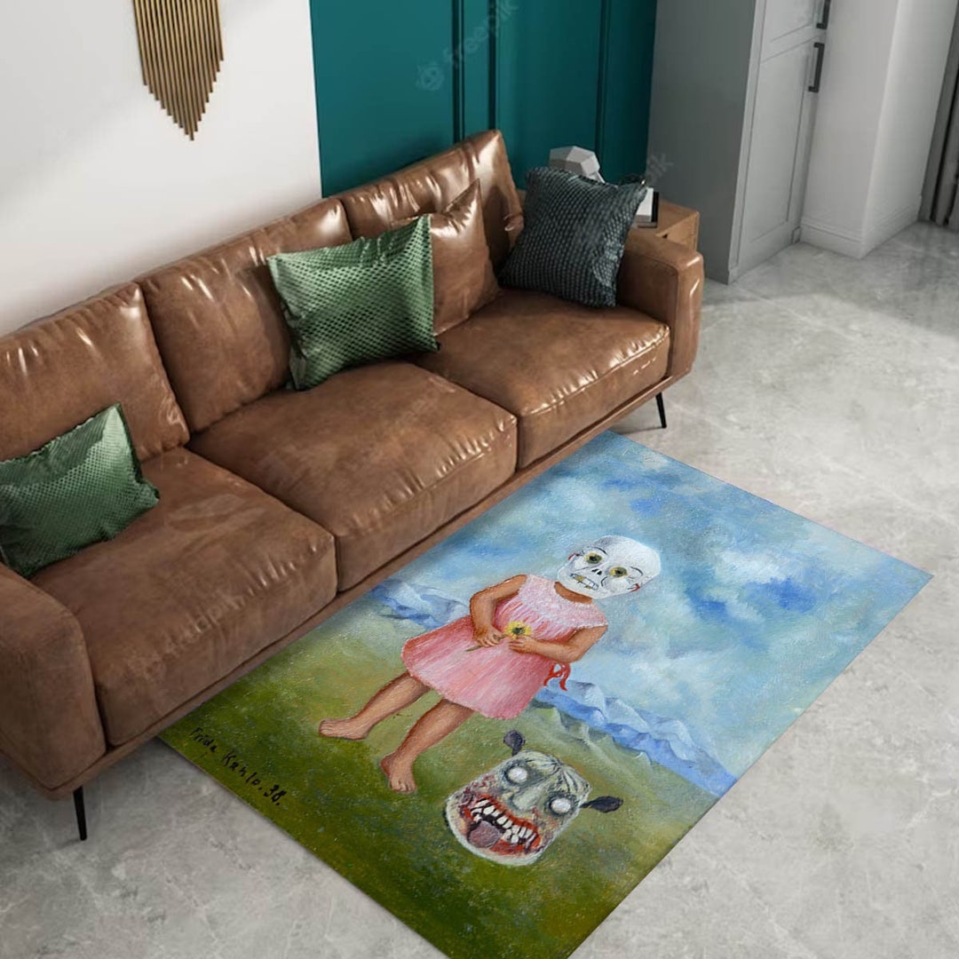 Frida Kahlo, Death Mask Girl Rug,1938 Frida Kahlo Rug, Surrealism ...