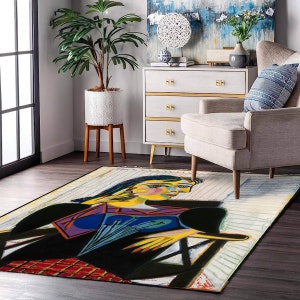 Pablo Picasso, Pablo Picasso Rug, Portrait of Dora Maar Rug, Portrait ...