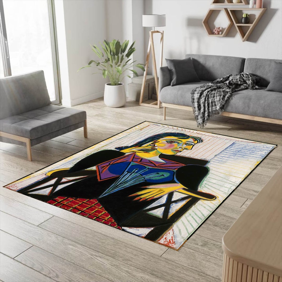 Pablo Picasso, Pablo Picasso Rug, Portrait of Dora Maar Rug, Portrait ...