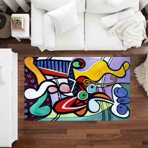 Pablo Picasso, Pablo Picasso Rug, Great Still Life on Pedestal Rug ...