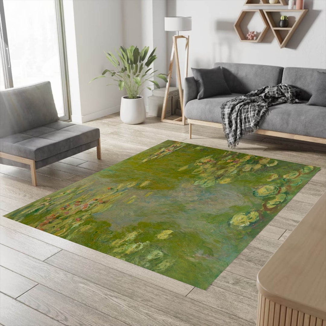 Lily Rug Claude Monet, Claude Monet Rug, Water Lilies Rug, Impressionism Rug ...