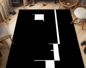 Bauhaus, Bauhaus exhibition 1923 Rug, Bauhaus Rug, Abstract Geometric Pattern Rug, Minimalist Home, Living Room, Bathroom Area Rug, Gift Rug