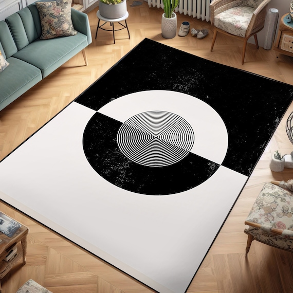 Bauhaus, Bauhaus 1919 - 1933 Teppich, Bauhaus Teppich, Abstraktes Geometrisches Muster, Minimalistischer Wohnstil, Wohnzimmer, Badezimmer Teppich, Geschenk