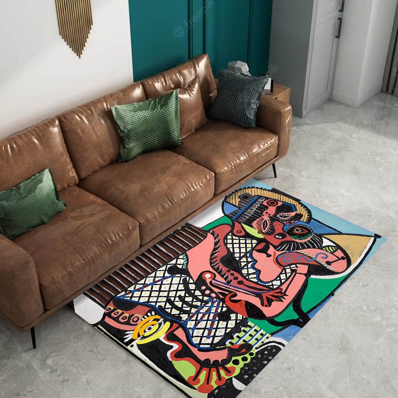 Pablo Picasso, Pablo Picasso Rug, the Kiss Rug, History Picture Rug ...