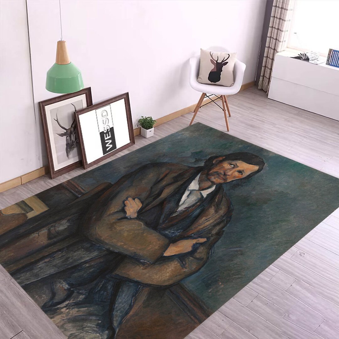 Paul Cezanne, 1900 Paul Cézanne Rug, Man With Crossed Arms Rug, Post ...