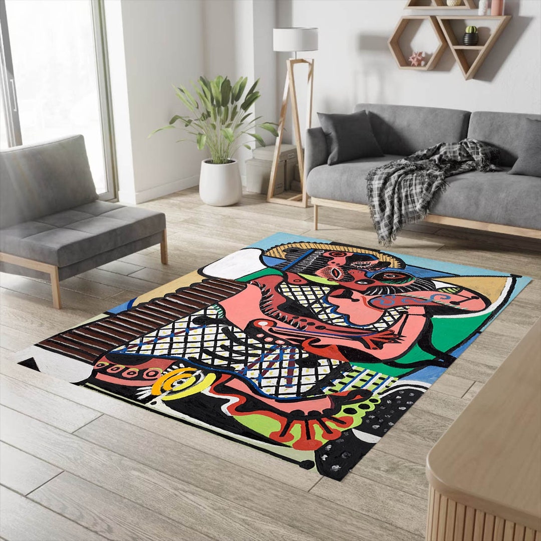 Pablo Picasso, Pablo Picasso Rug, the Kiss Rug, History Picture Rug ...