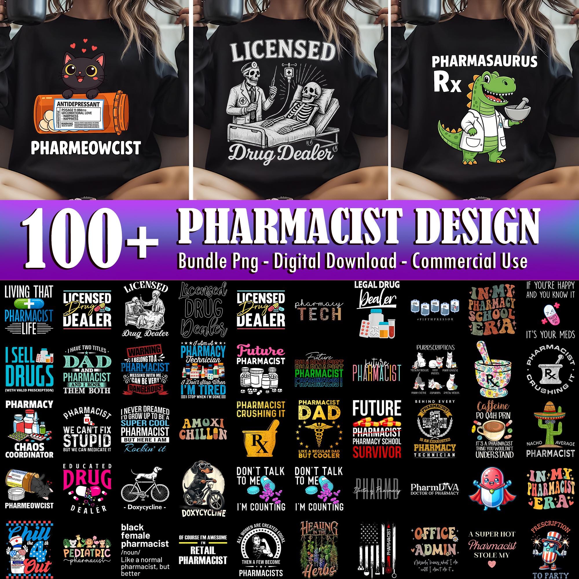 10+ Pharmacist Png Bundle, Pharmacy Tech Shirt, Gift For Pharmacist, Pharmacy College Shirt, Pharmacy T-Shirt, Graduation Gift, Tshirt