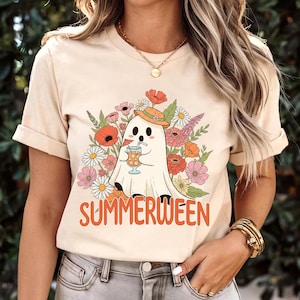 Ghost Summer Halloween png, Funny summer Halloween Png,Vintage Summer png, Halloween cocktail summer png, summer Shirt png, Retro