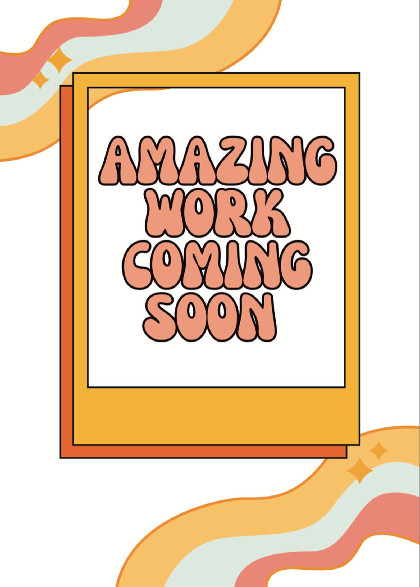 DIGITAL FILE | Amazing Work Coming Soon Printable Posters | Back to ...