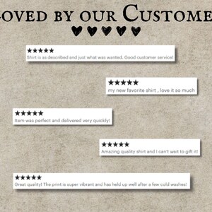 Pu&ograve; includere: Immagine con il testo "LOVED BY OUR CUSTOMERS" sopra le recensioni dei clienti. Le recensioni menzionano la qualit&agrave; di un articolo e il servizio clienti. Ogni recensione &egrave; accompagnata da una valutazione a cinque stelle.