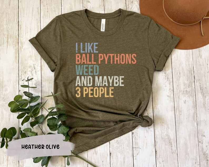 I Like Ball Pythons and Weed Introvert T-shirt Ball Python Pet Gifts for Weed Lovers and Snake Lovers Gift for Stoner Mom and Stoner Babe image 1