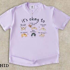 Jumping Spider Shirt, Spood Mom Comfort Colors Tee, Cute Exotic Pet Lover Gift, Mental Health Anxiety Shirt Orchid
