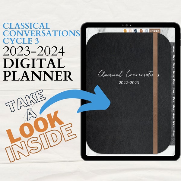 CLASSICAL CONVERSATIONS Cycle 3 Planner for Tutor, Parents & Students. 1 2 3 4 5 Student Planner. Gift for Classical Conversations CC Tutor
