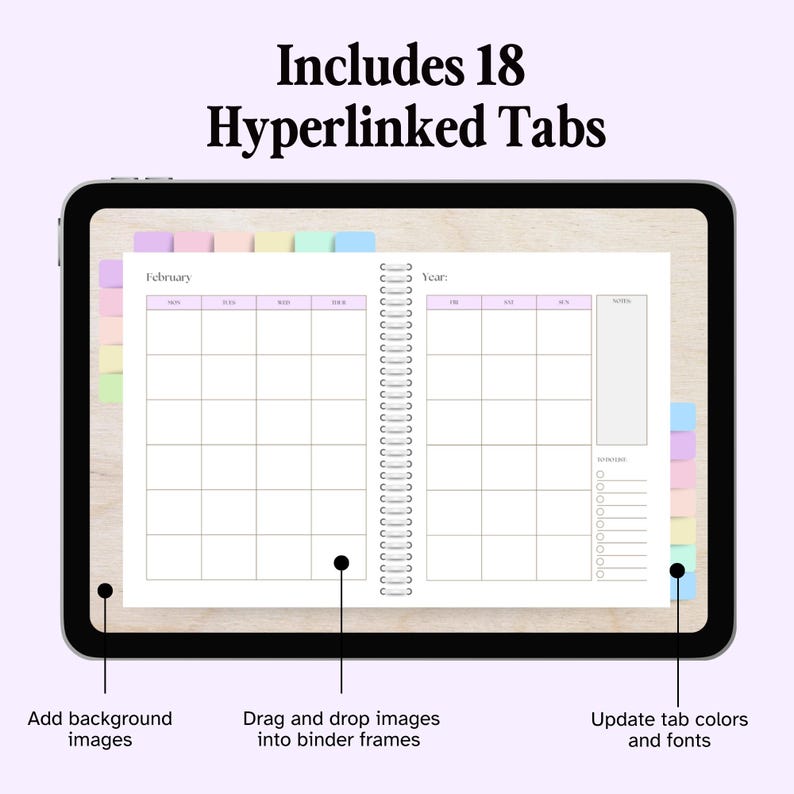 Canva Frame PLR Planner Binder Template, Digital Planner Commercial Use