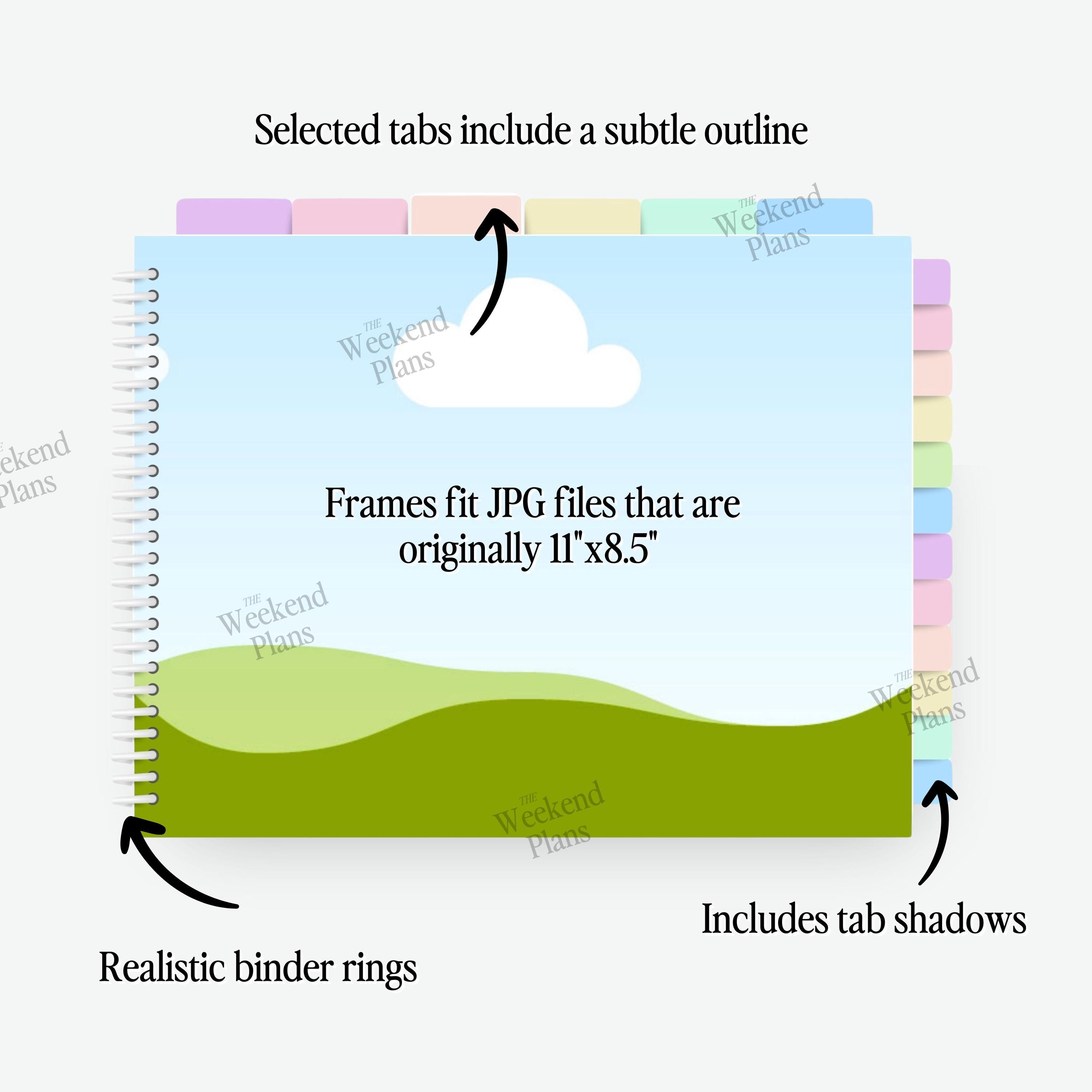 Canva Frame PLR Planner Binder Template, Digital Planner Commercial Use ...