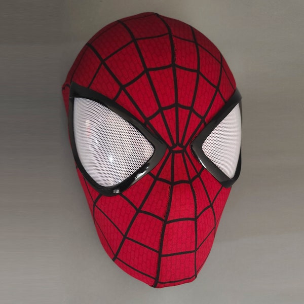 Maschera Spider Man 2, Incredibile maschera cosplay Spiderman 2, con guscio e lenti, maschera indossabile, maschera di Halloween, regalo