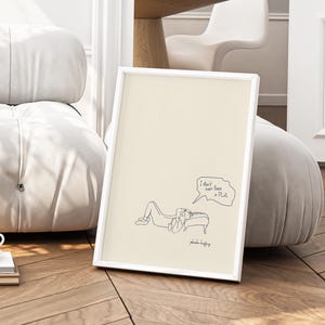 I Don't Have a Pla Print, Phoebe Buffay Zitat Poster, Minimalistische Freunde TV-Show Kunst, lustiges Relatable Wanddekor, Digital Download Geschenk Bild 8