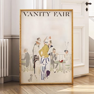 Vanity Fair 1914 Vintage Cover Art Print - Elegant Retro Fashion Illustration - High Society Wall Decor - Classic Magazine Poster