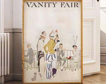 Vanity Fair 1914 Cover Art Print – Retro Fashion Illustration (Digital Download)