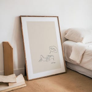 I Don't Have a Pla Print, Phoebe Buffay Zitat Poster, Minimalistische Freunde TV-Show Kunst, lustiges Relatable Wanddekor, Digital Download Geschenk Bild 7