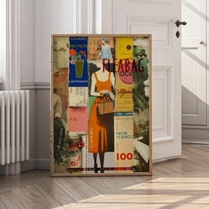 Póster de Fleabag diseñado e ilustrado, arte de pared de Fleabag, regalo para amantes de Fleabag, arte de pared imprimible de la serie de televisión Fleabag, Te amo, pasará