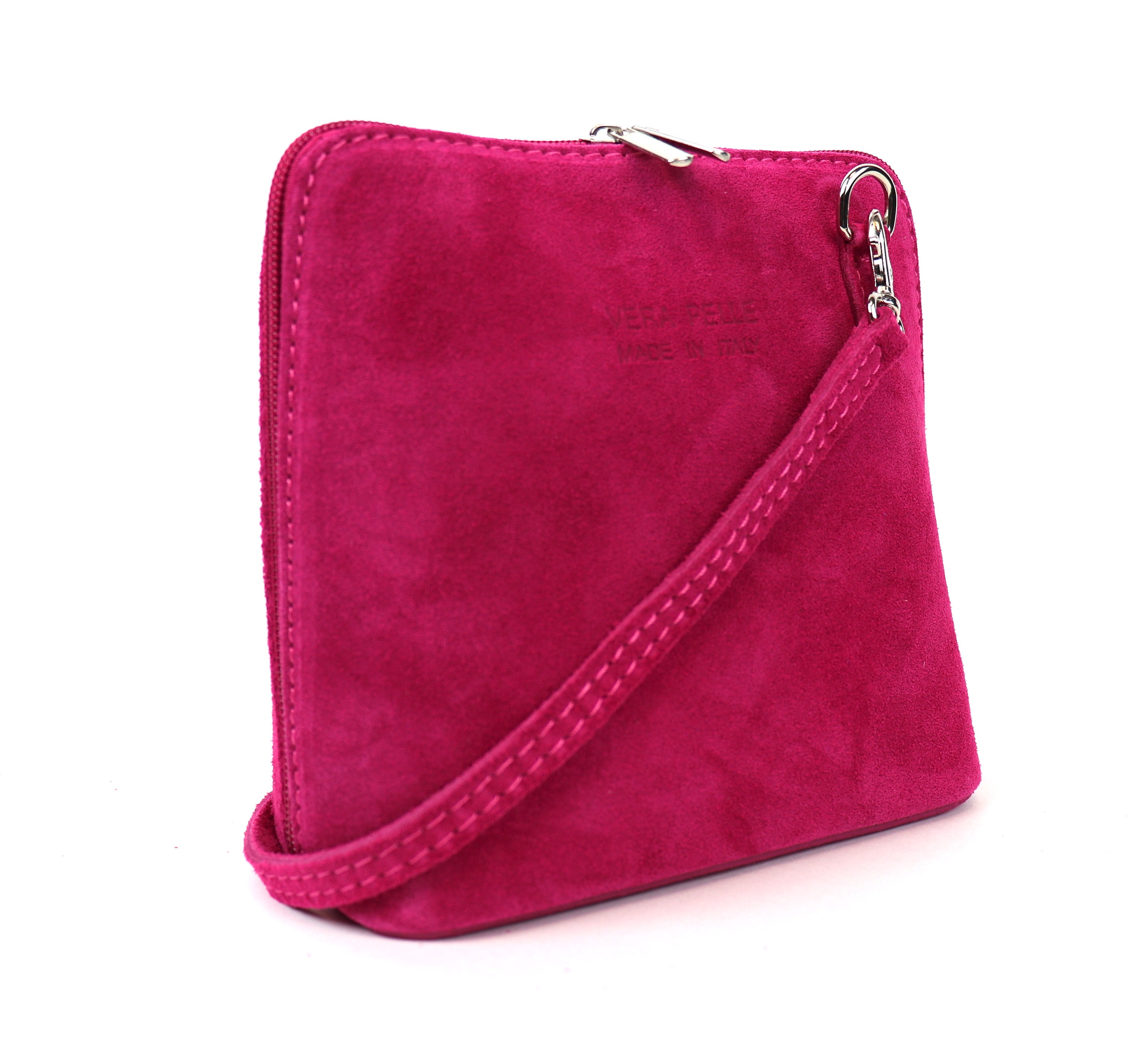 Pink suede purse hotsell