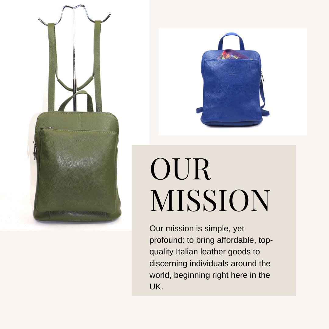 ハンドメイド　手縫い　レザーリュック　イタリアンレザー レディースリュック | イタリア職人製ハンドメイド雑貨「storiaunica」