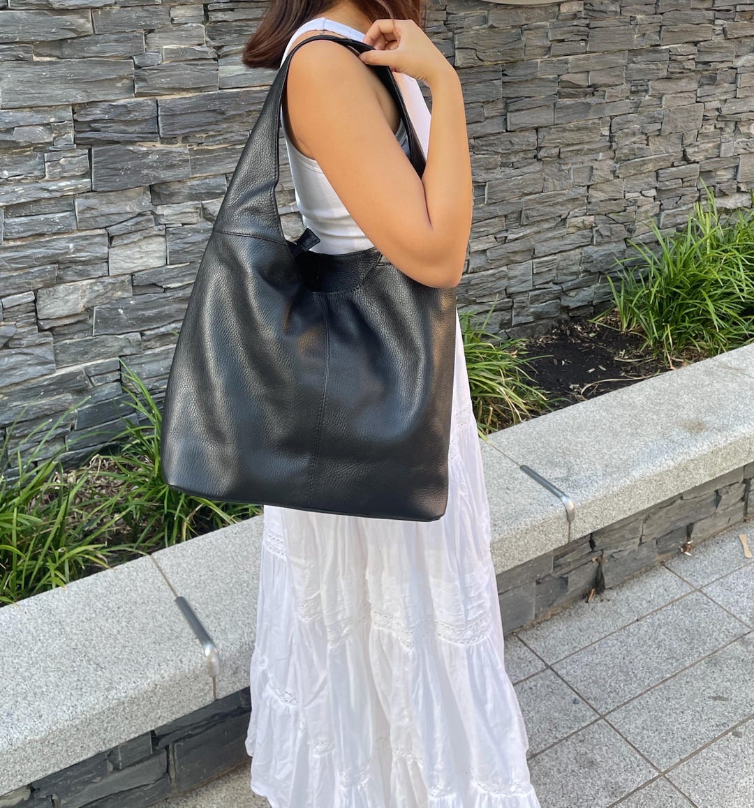 JILLSTUART◆[Gelato] Black hobo and backpack 2way bag Jill-E Designs JACK Smart Leather Laptop Backpack (Black