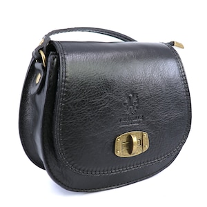Petit sac à bandoulière en cuir italien véritable fait main sac à main minimaliste sac à bandoulière élégant bretelles réglables sac à bandoulière en cuir