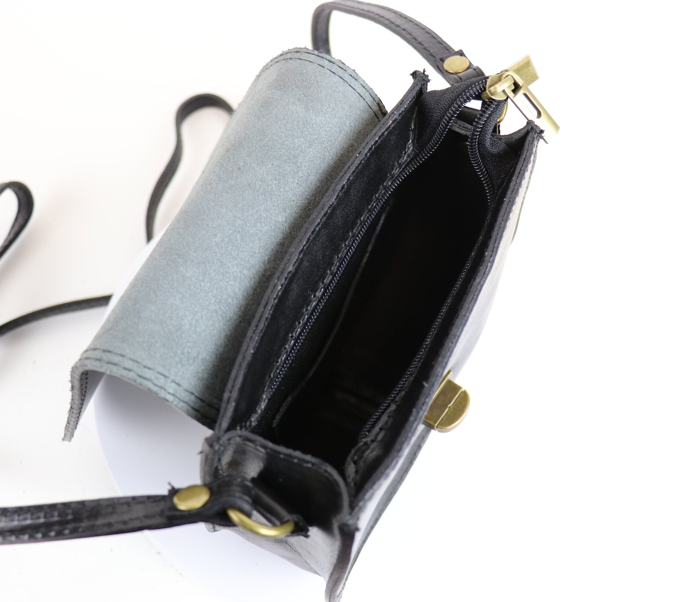 Handmade Italian Leather Crossbody Bag