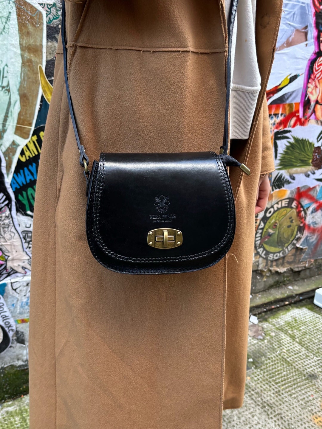 トートバッグ DURAZZI MILANO Black leather mini Swing handbag Durazzi Milano Black Leather Mini Swing Handbag | italist