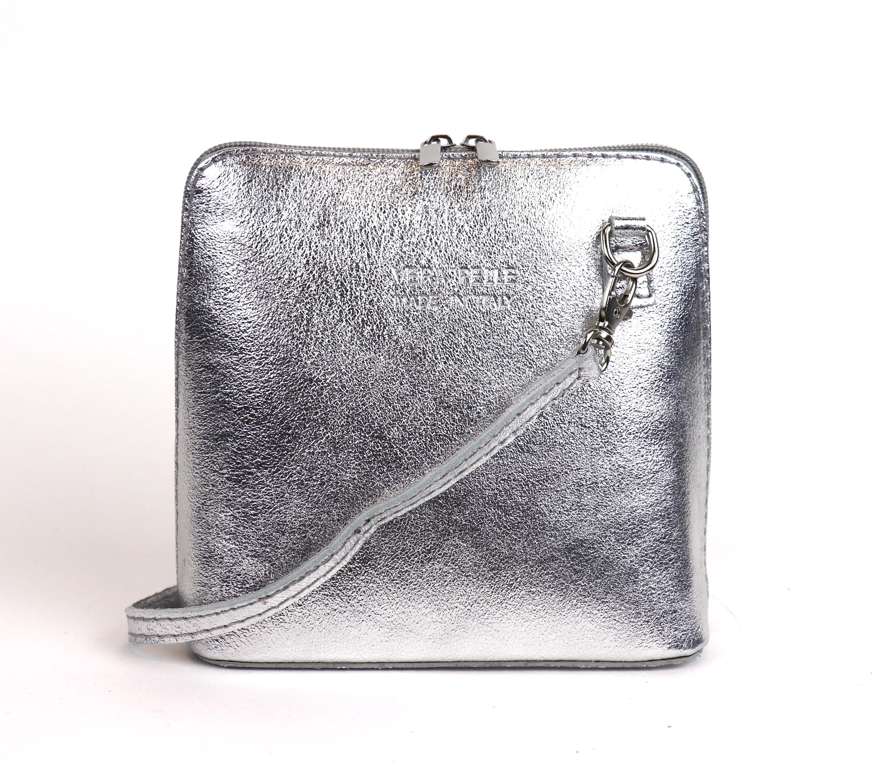 Silver Crossbody Bag - Etsy