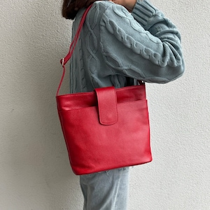 Vintage Leder Umhängetasche Ledertasche Ledertasche Ledertasche Vintage Schultertasche Damentasche Geschenk für Sie