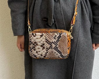 Y2K Just Cavalli Small Statement Leather Shoulder Bag, Soft