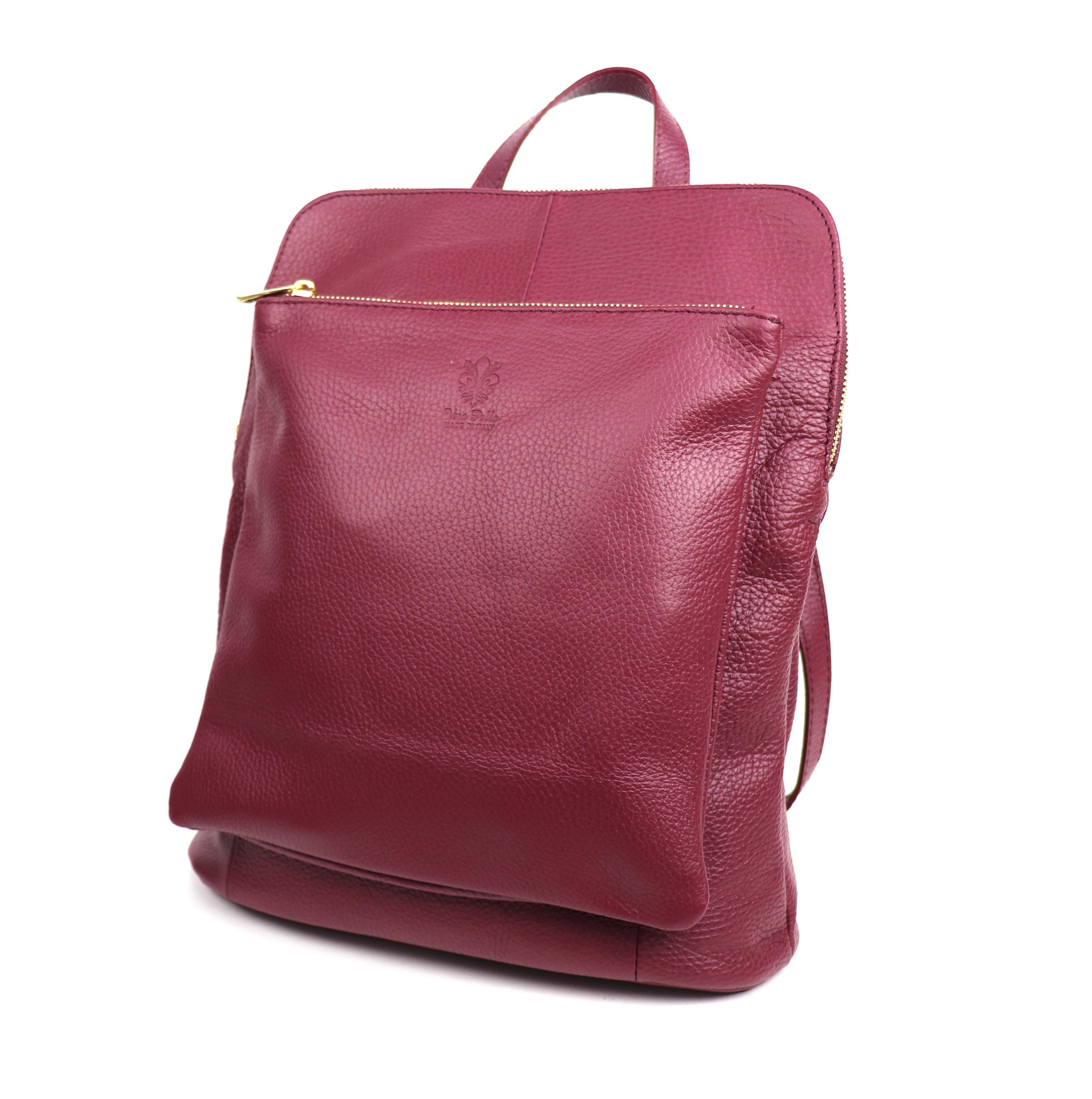 Vera Pelle leather backpack, handcrafted in Italy. Genuine leather backpack for woman MONTE VENTUROSA, color  main image 3