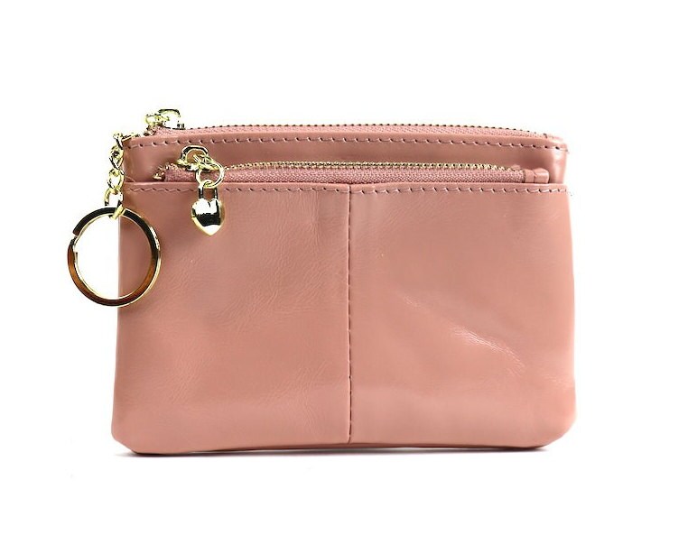 Handmade Italian Leather Money Pouch With Keyring Small Handmade Italian Leather Money Pouch With Keyring Small
