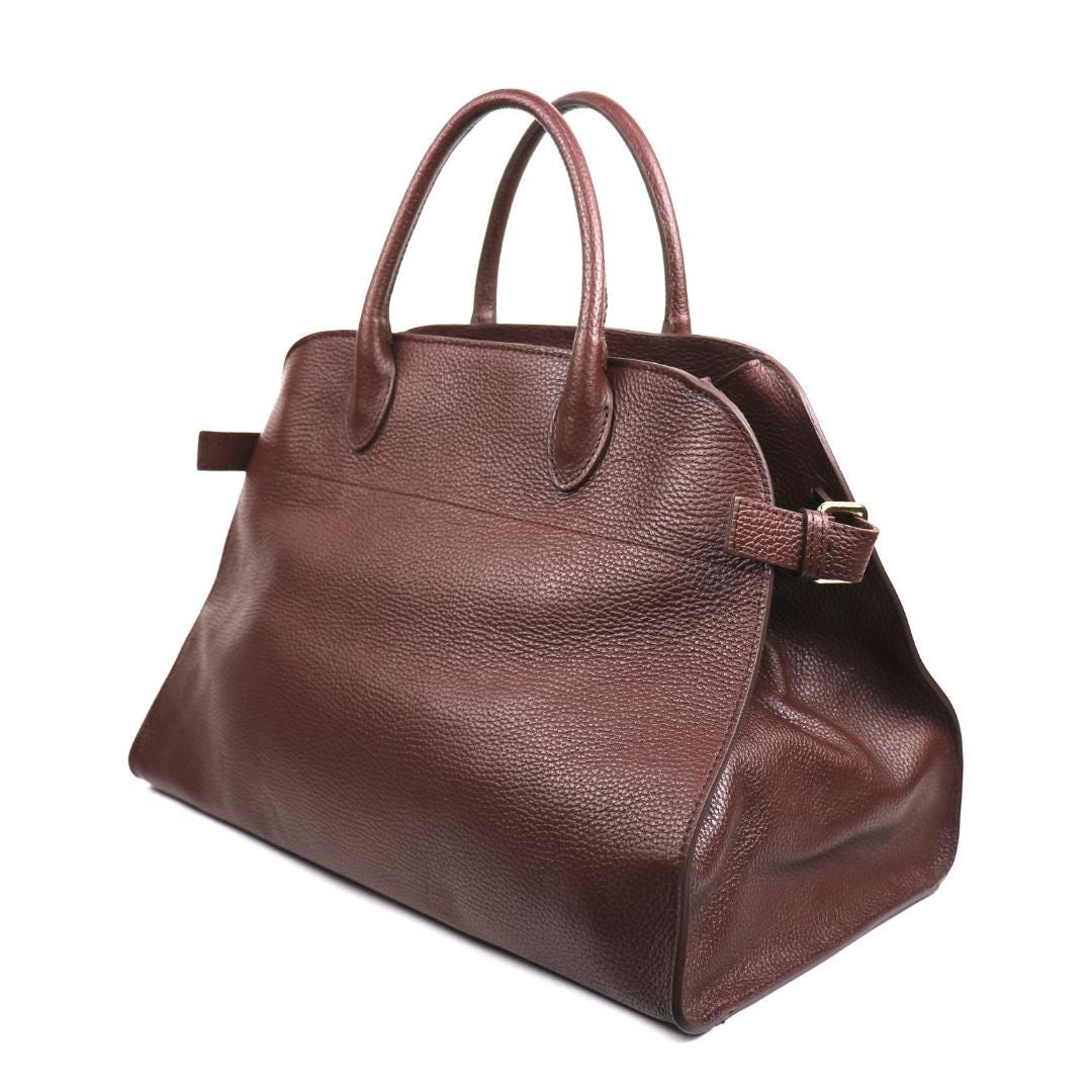 ★HEEARI★ [2nd Reorder] Tale Buckle Big Bag_Brown 1917 Foxtrot Drawstring Bag from the Ragtime Era - pattern
