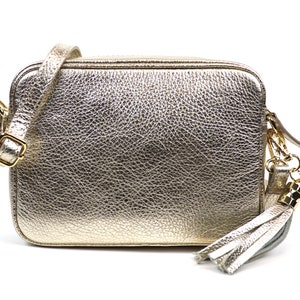 Handgefertigte Gold Echtes Italienisches Leder Kiste Handtasche Minimalistische Crossbody Box Tasche Damen Leder Umhängetasche Elegante Taschen für Frauen
