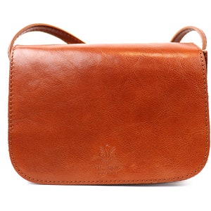 Mała jasnobrązowa torebka ze skóry naturalnej Elegancka torba na ramię z regulowanymi paskami Brązowa skórzana torebka Ręcznie robiona torba typu crossbody dla kobiet