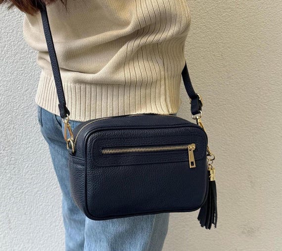 Schwarze echte italienische Leder Umhangetasche Handgefertigte minimalistische Black Box Tasche Damen Leder Umhangetasche Elegante Handtasche fur Frauen Etsy