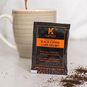 50 Sachets Black Coffee Sachets with Ganoderma Lucidum (Reishi)