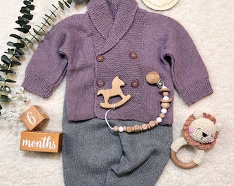 Maglione di lana lavorato a mano/maglione doppiopetto/regalo fatto a mano per i bambini/super carino/spedizione gratuita!