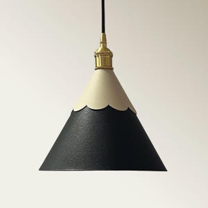 Cone shade pendant light for kitchen island lighting leather pendant lights Living room light cone shades Minimalist modern pendant lights