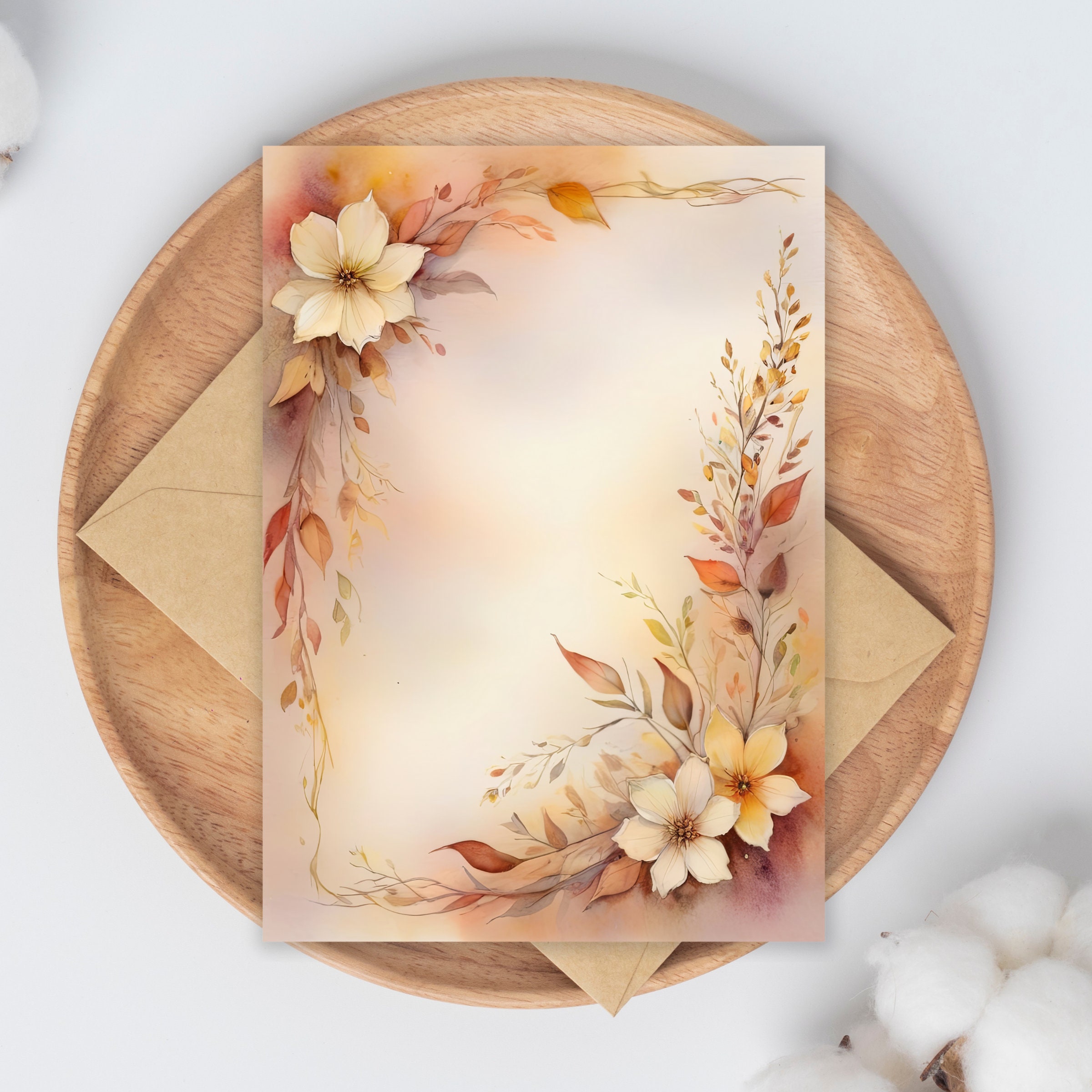 Beautiful Autumn Digital Papers Set, Background Papers, Scrapbook ...