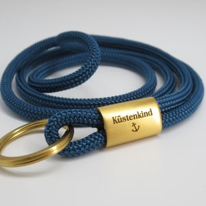 Cordão ou chaveiro infantil Coastal, presente gravado personalizado