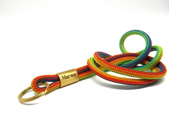 Regenbogen Lanyard, personalisierte Schlüsselanhänger für Erwachsene und Kinder, benutzerdefinierte Größe und Farbe