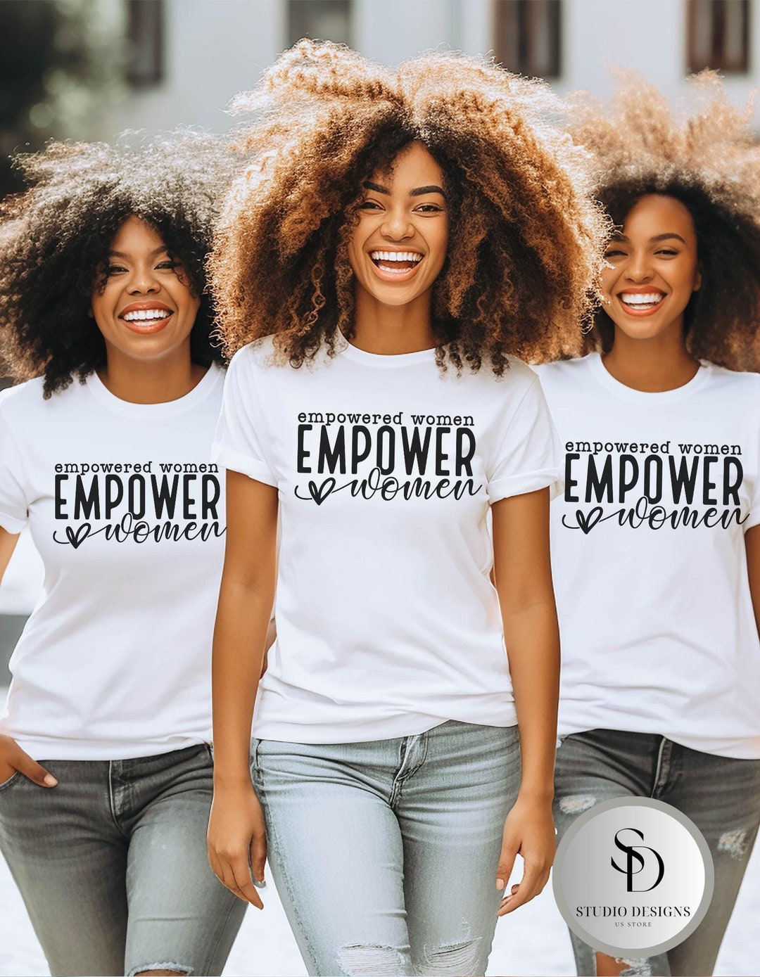 Empowered Women Empower the World Inspiring Graphic T-shirt main image 1